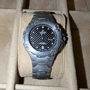 Croton Silver and Black Watch